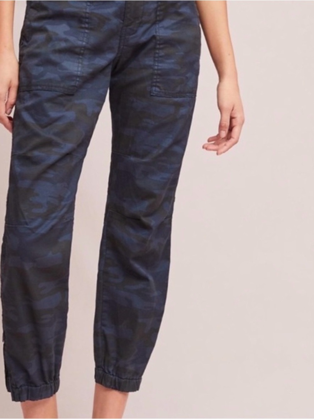 Sanctuary Standard Surplus Blue Camo Jogger Pants
